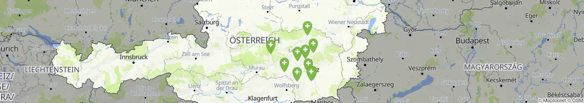 Kartenansicht für Apotheken-Notdienste in der Nähe von Trofaiach (Gemeinde, Steiermark) (72)
